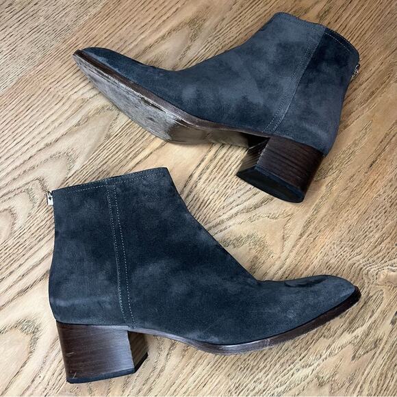 rag & bone Wesley Suede Block Heel Stacked Ankle Western Boot Women’s 9.5/39.5 - Picture 8 of 11